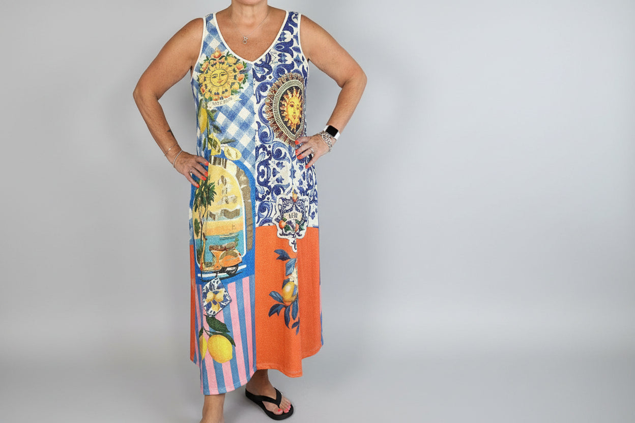 Sleeveless CARPE DIEM dress