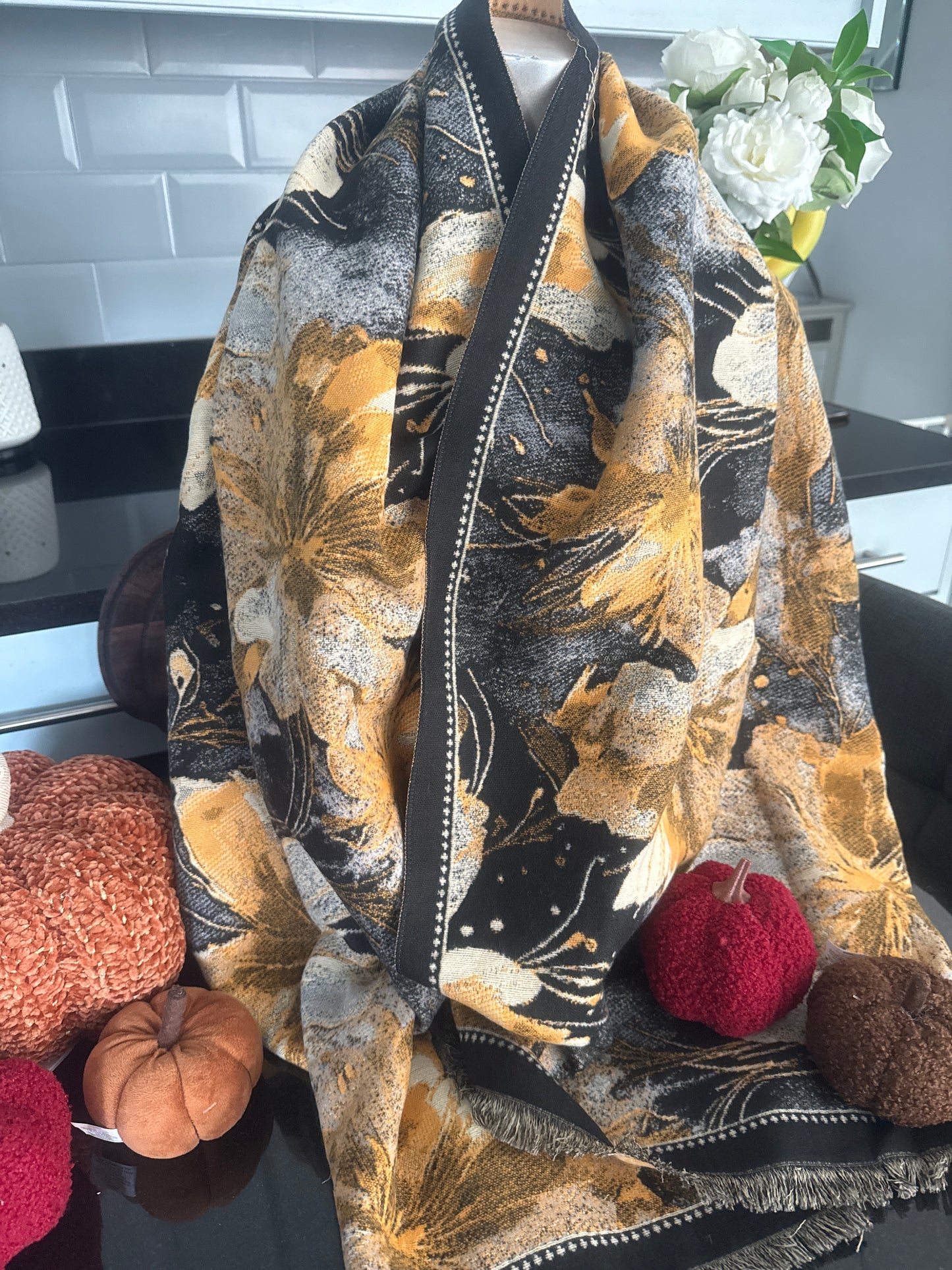 Autumn yellow scarf