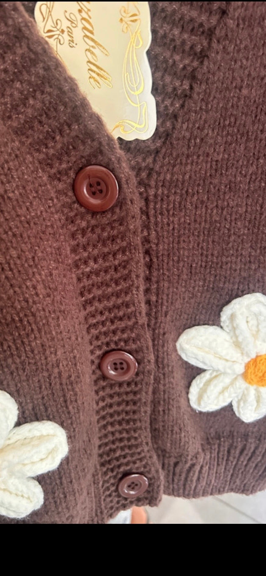 Daisy Embroidery Knitted Jumper - Luzabelle
