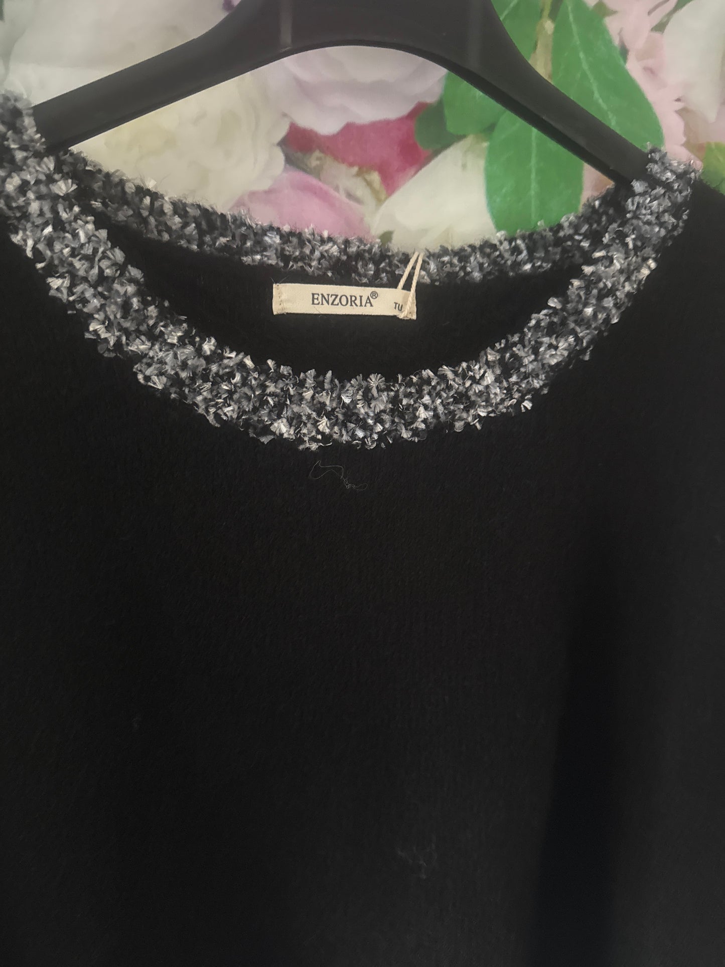 Soft knit silver detail jumper