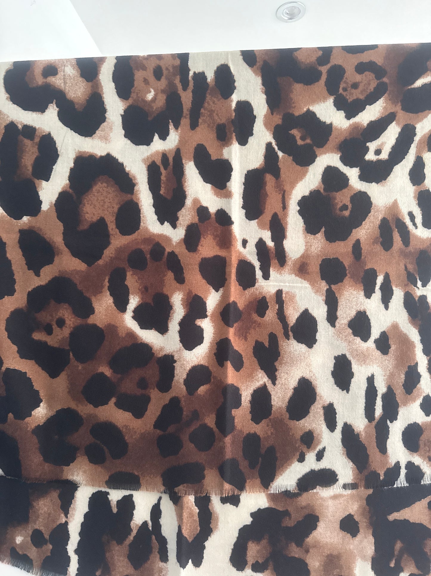 Leopard print scarf