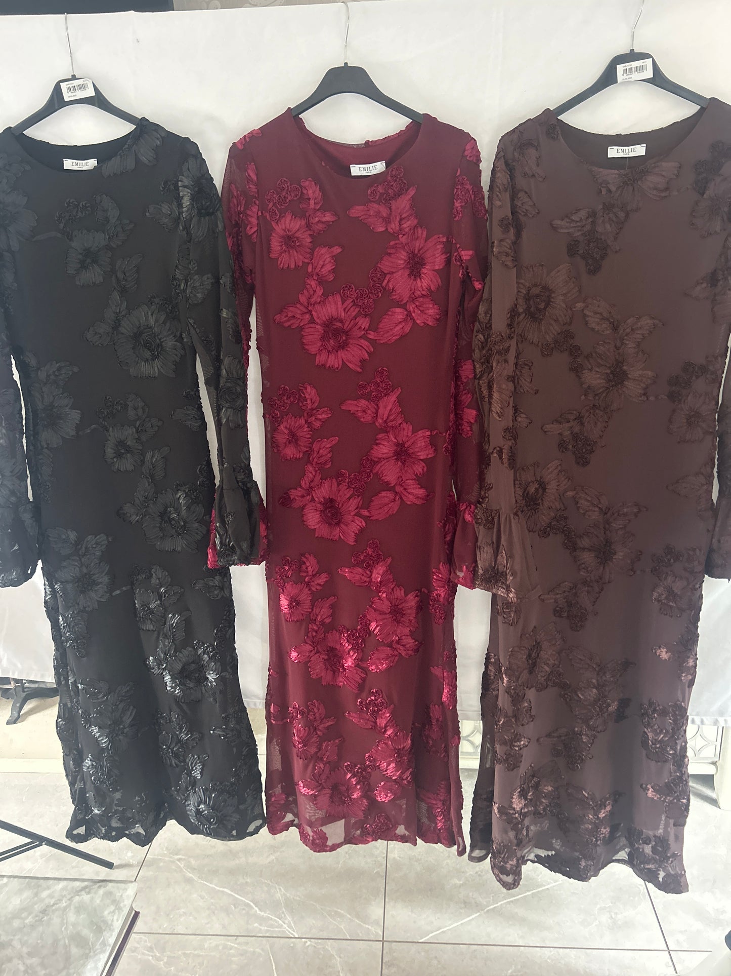 Long Sleeve Mesh Dress