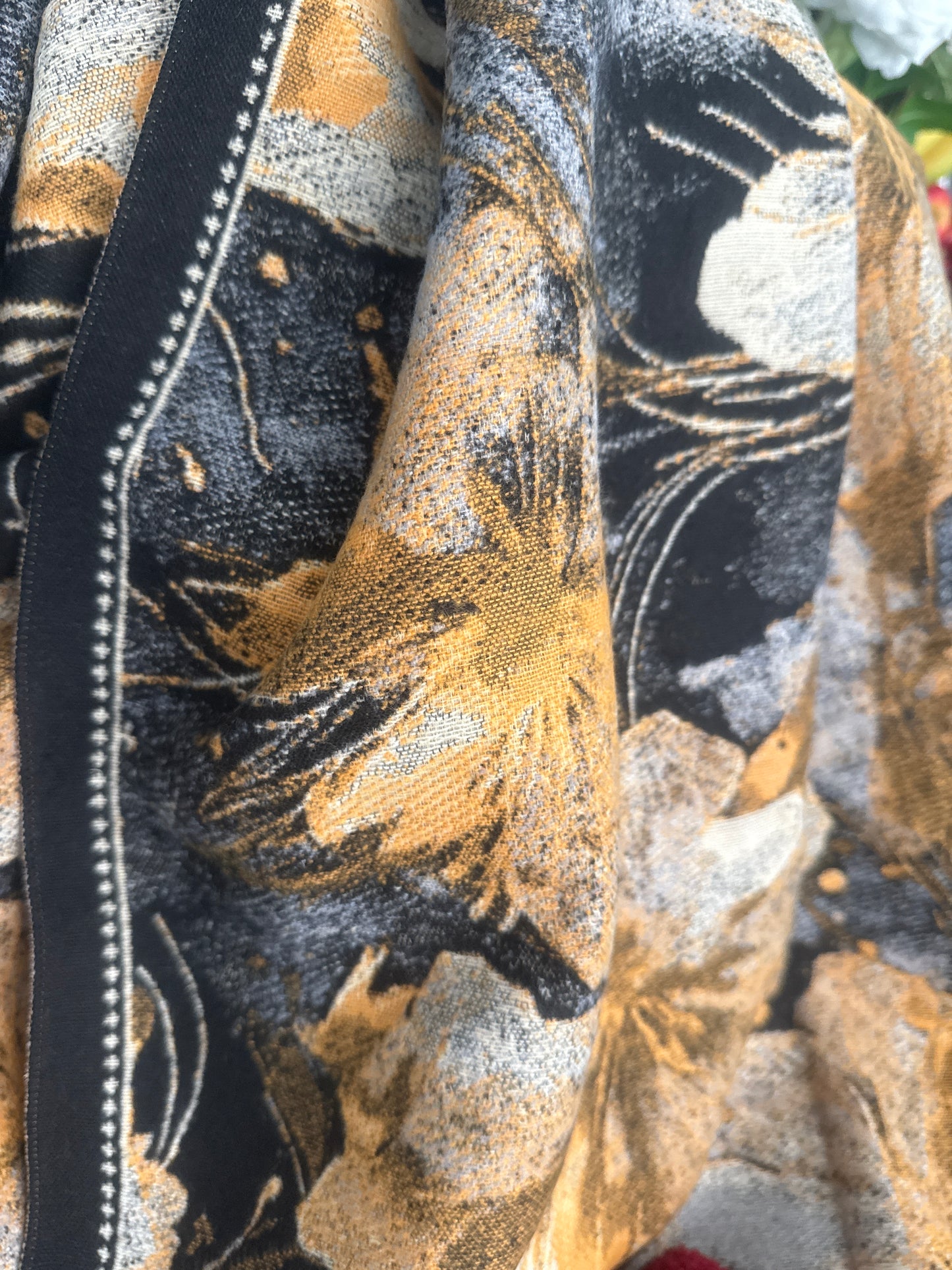 Autumn yellow scarf