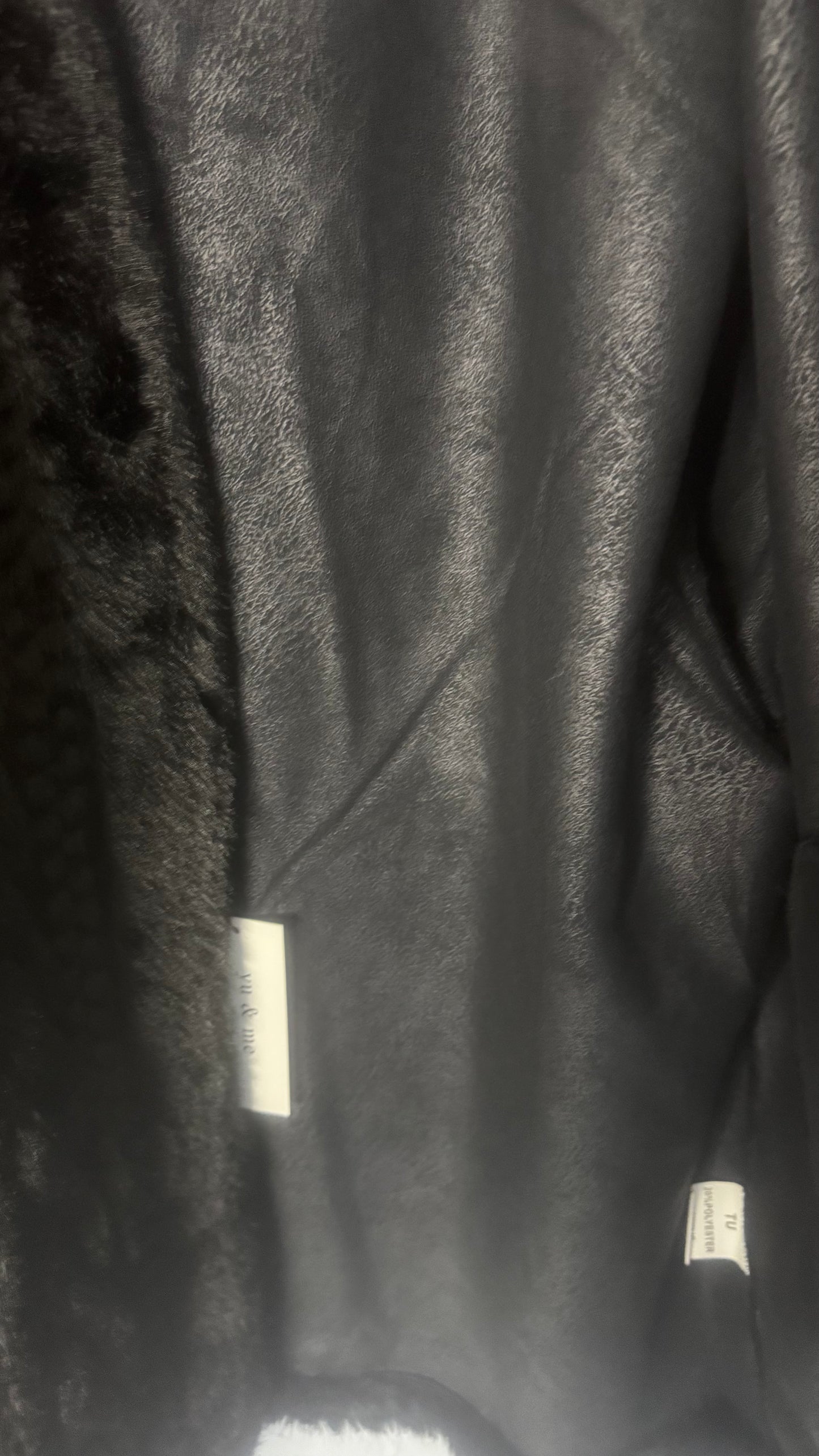 Fur like cable pattern jacket