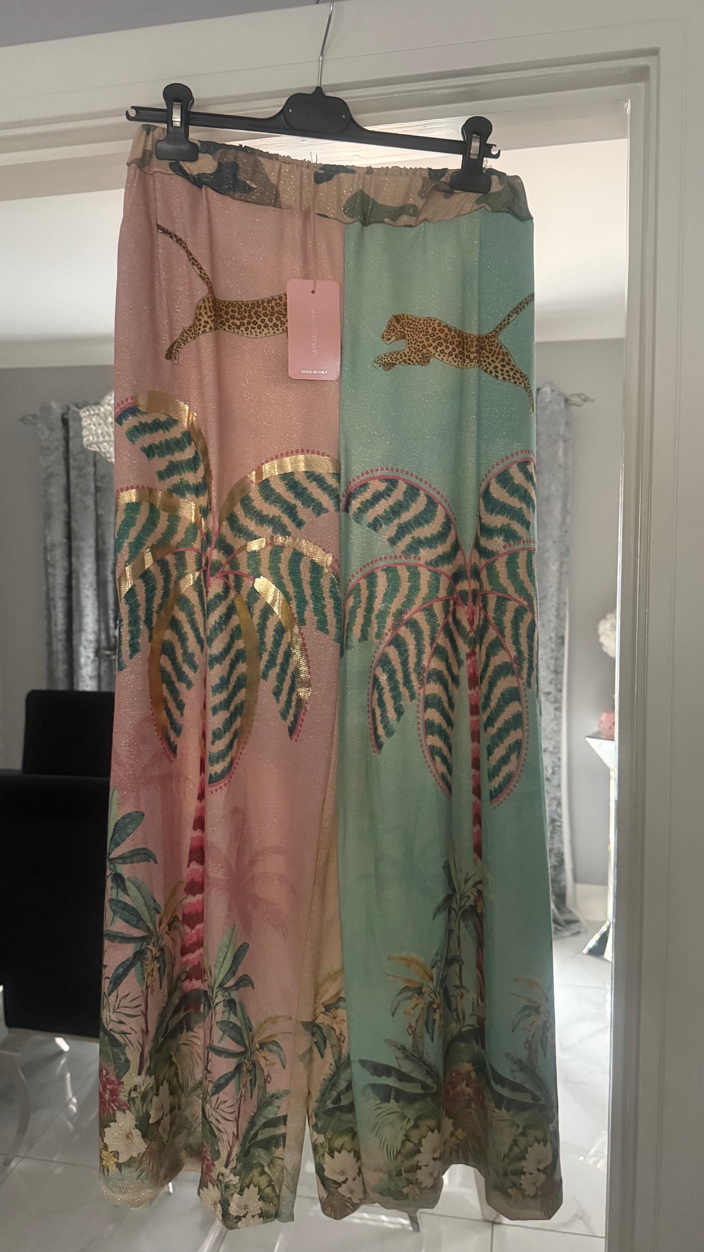 Palm tree wide leg trousers