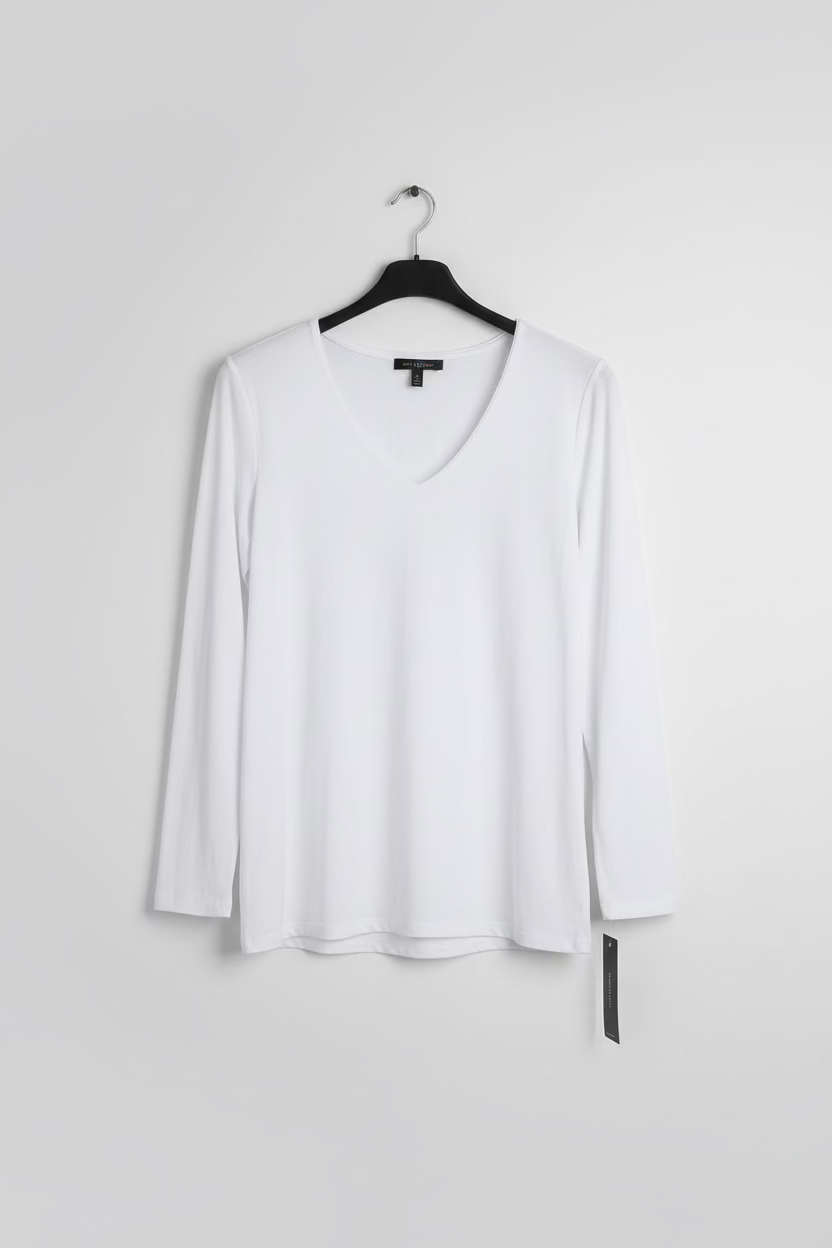 Dupe v neck layered top