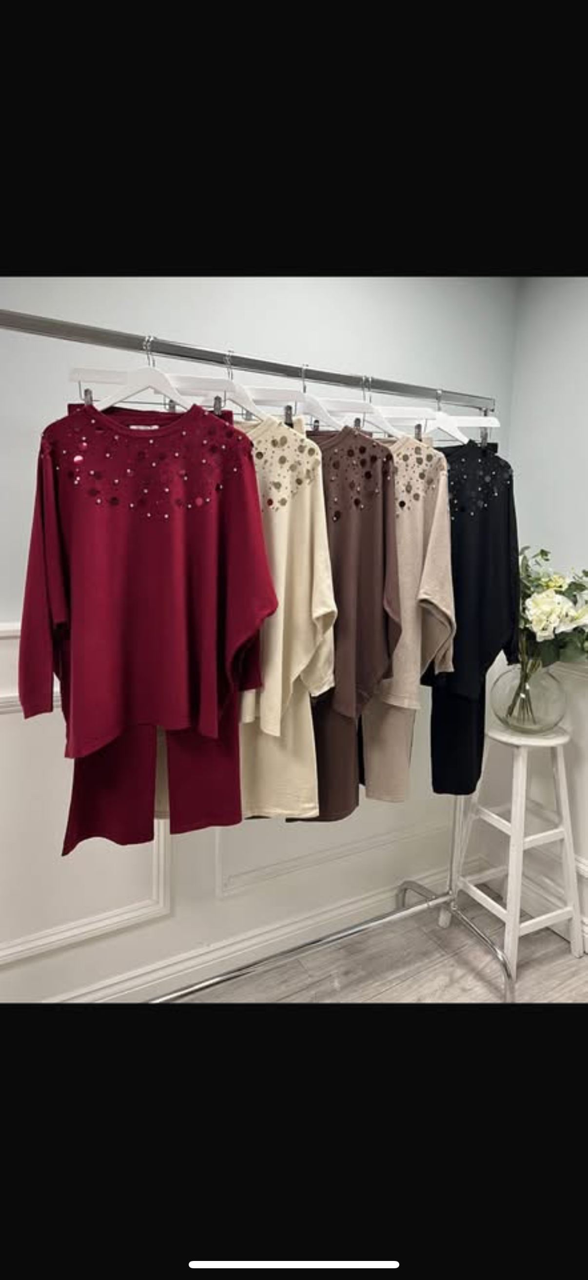 Embellished diamonte suit