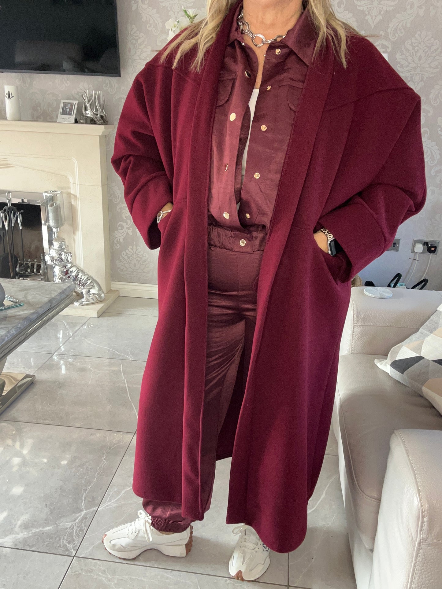 Two Pocket Batwing Coat