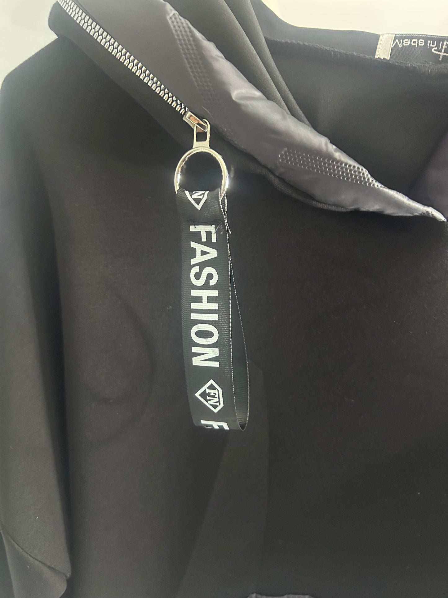 Abbie Italian Scuba Hooded Top - One Size Fits Up to 22