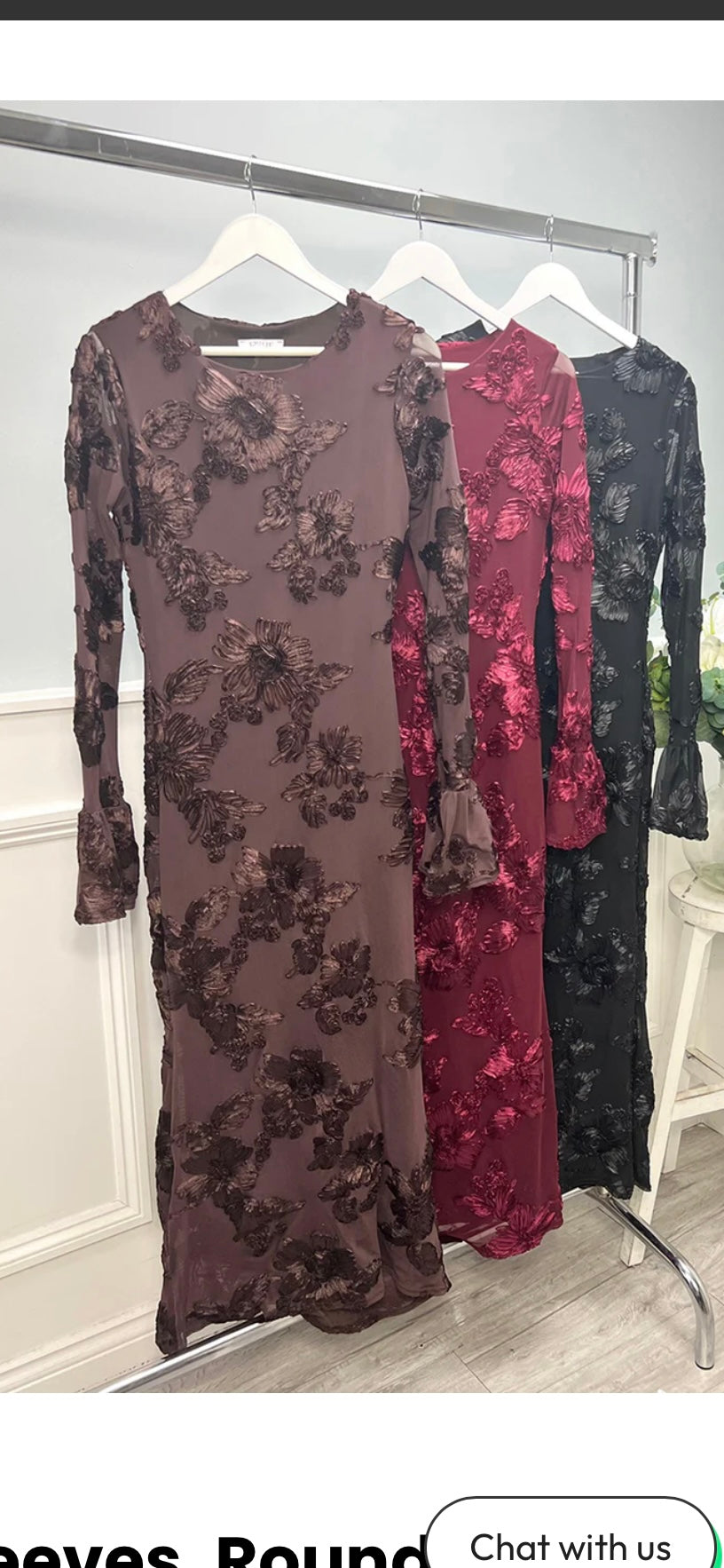 Long Sleeve Mesh Dress