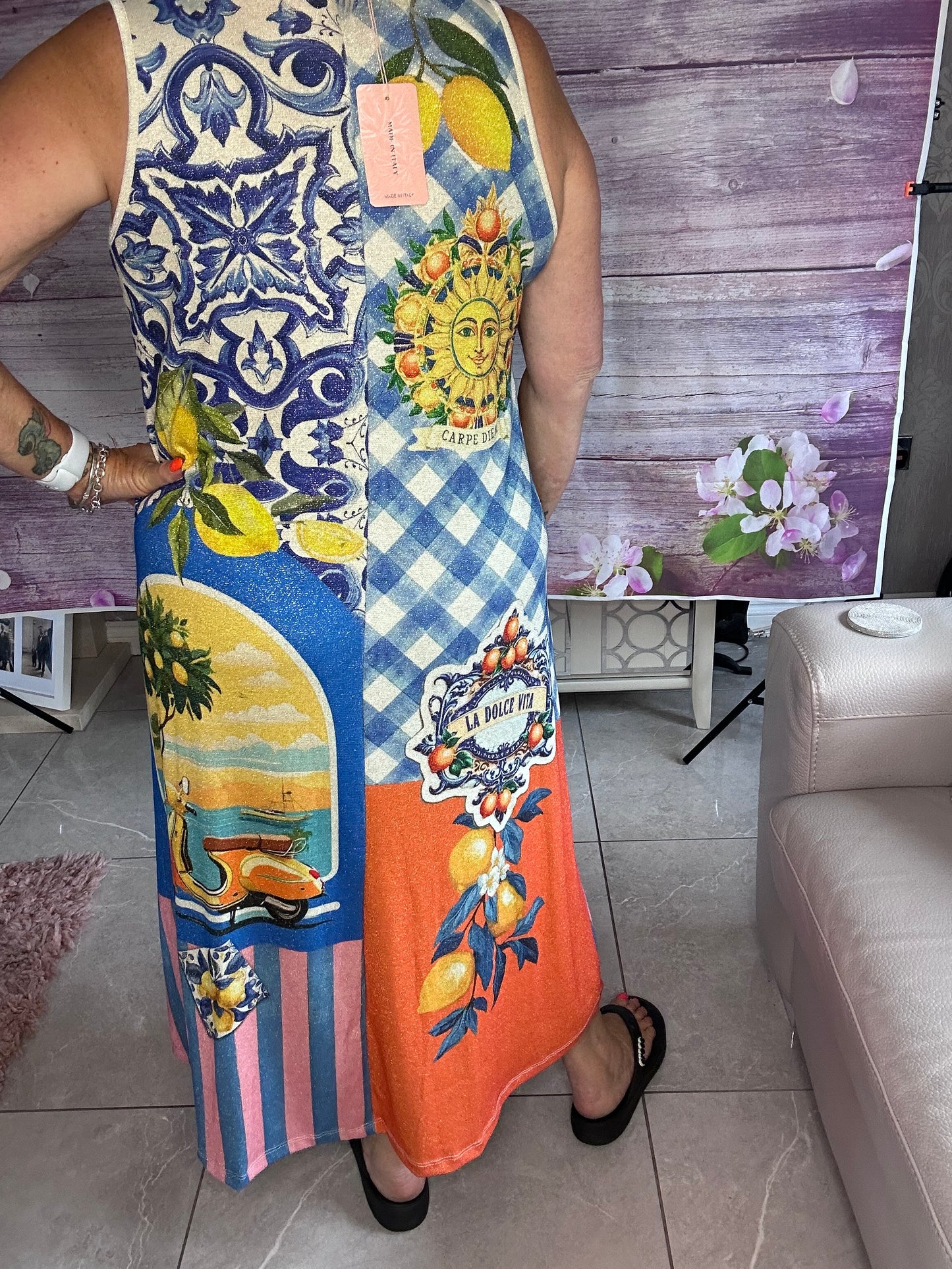 Sleeveless CARPE DIEM dress