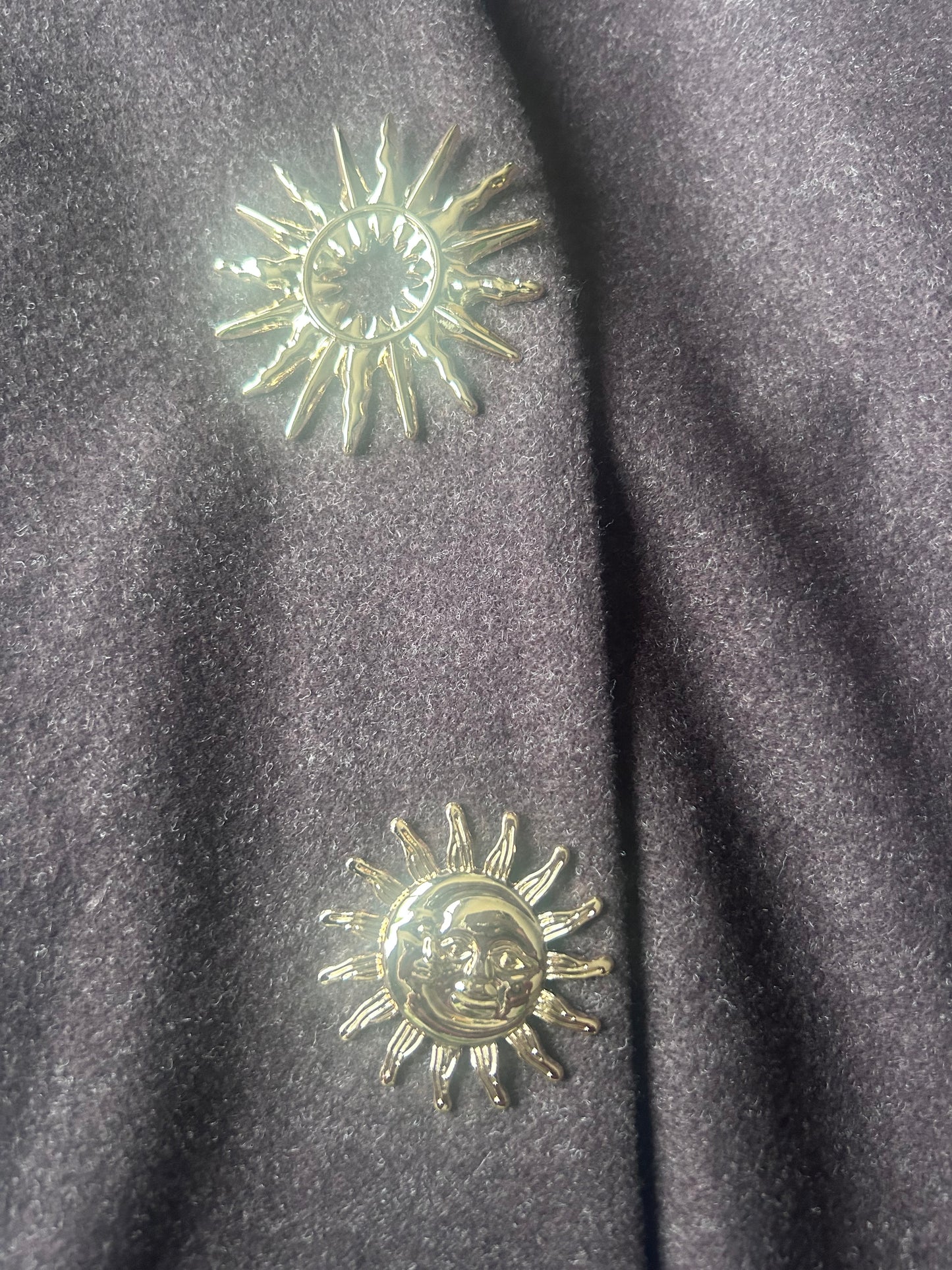 Sun / Moon button waistcoat  suit