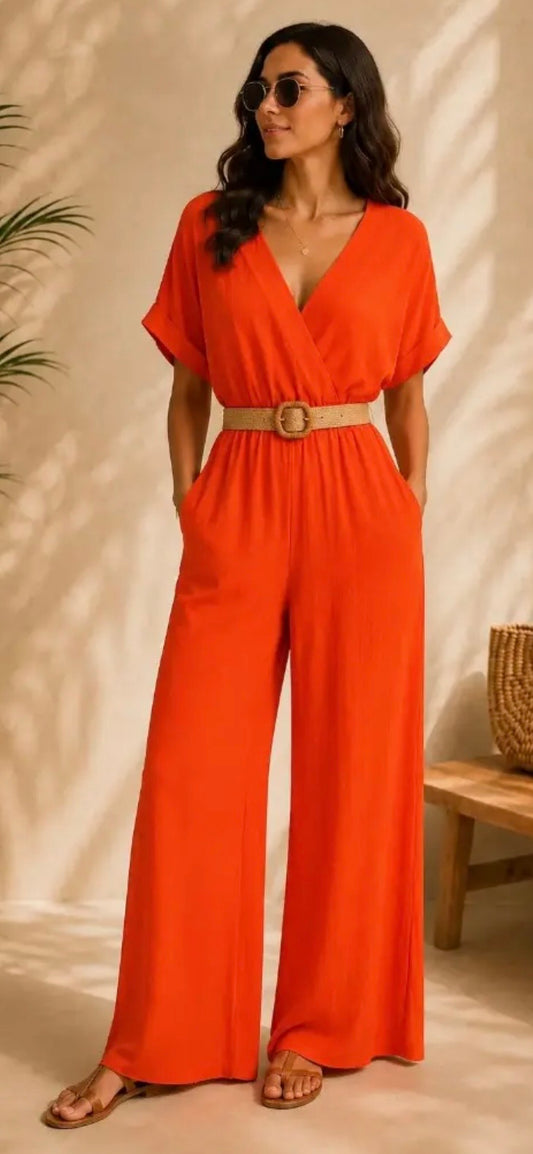 The Dina Wide Leg Jumpsuit