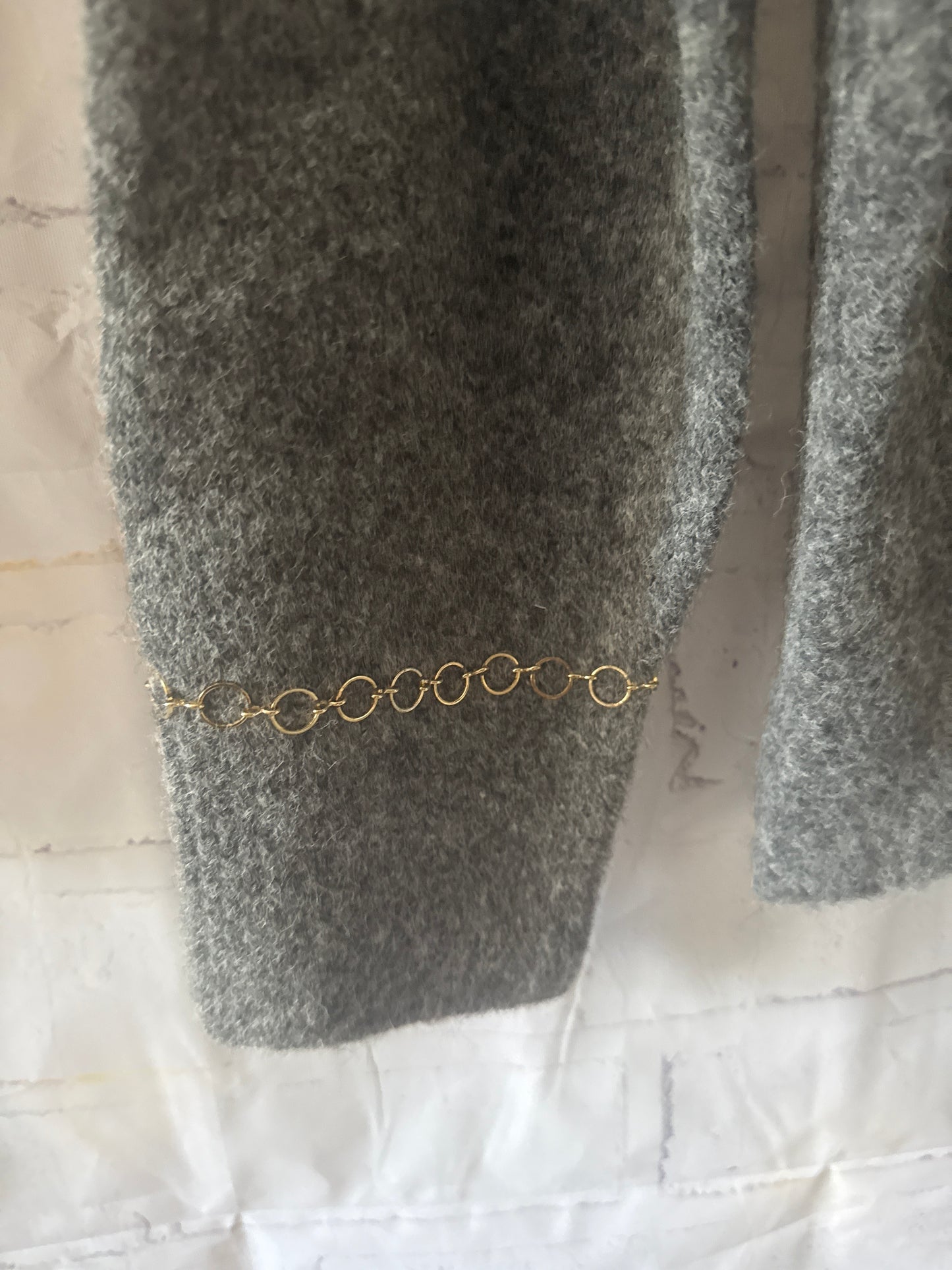 Gold bracelet sleeve Lana top