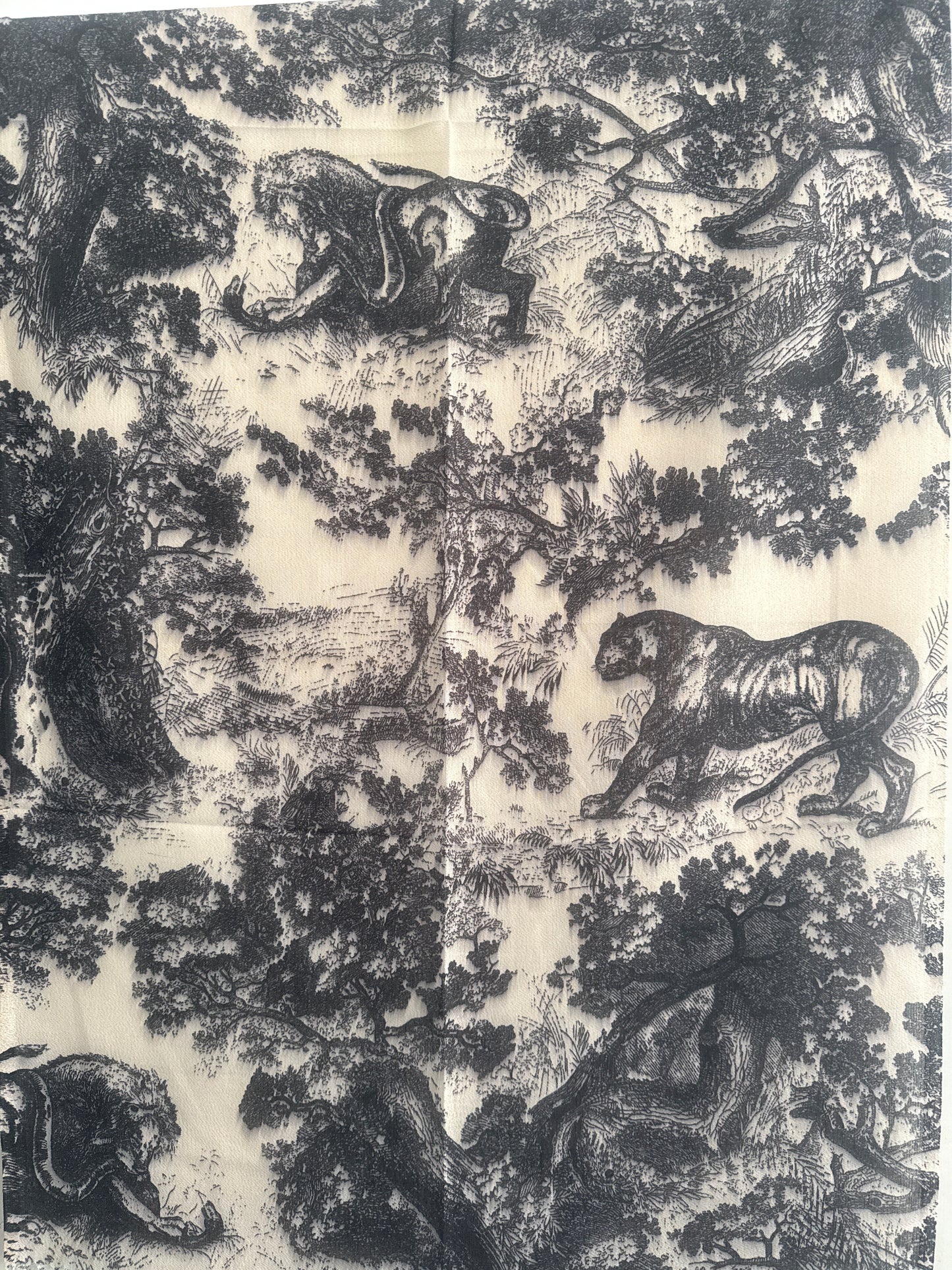 Printed animal scarf