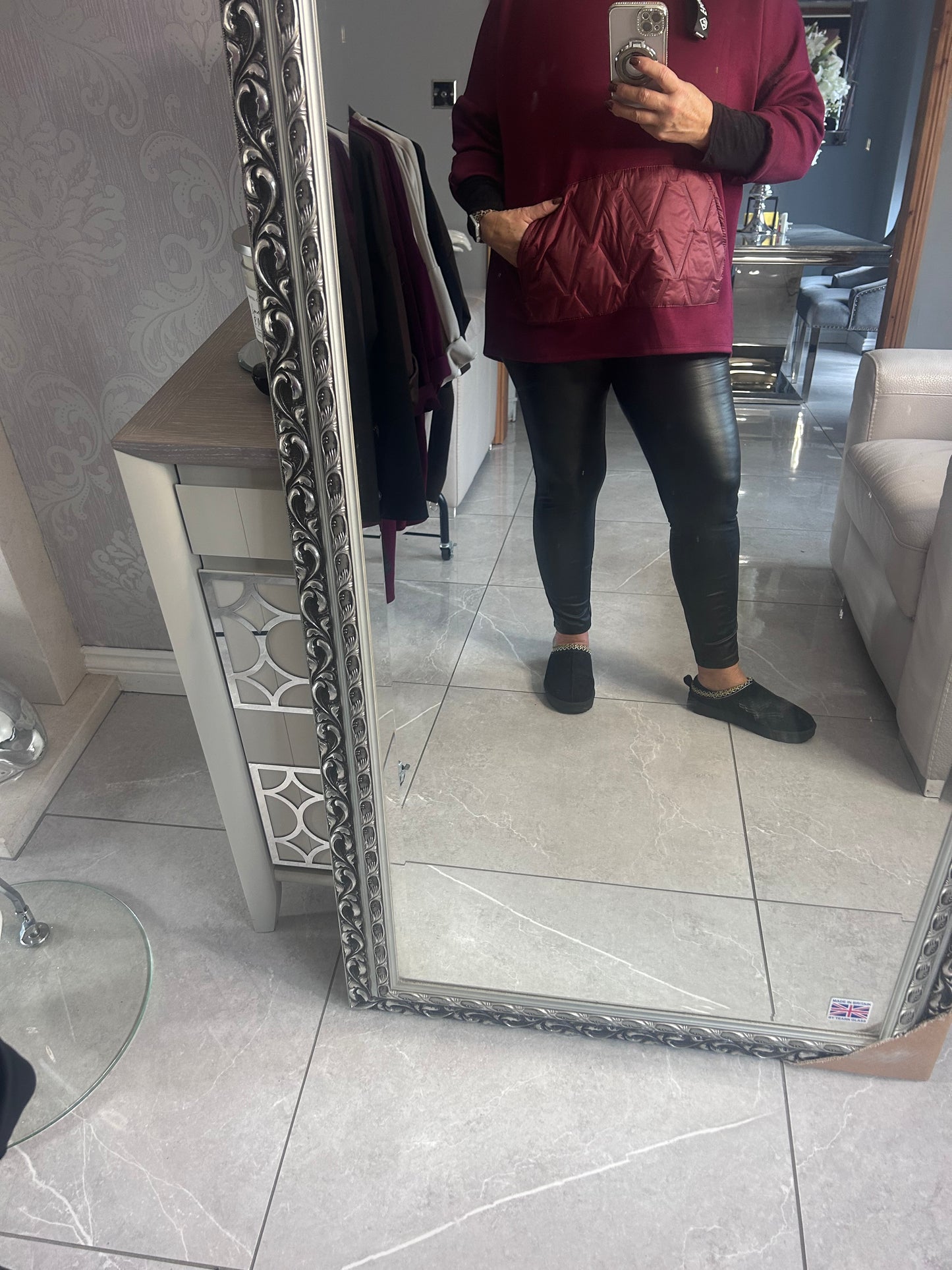 Abbie Italian Scuba Hooded Top - One Size Fits Up to 22