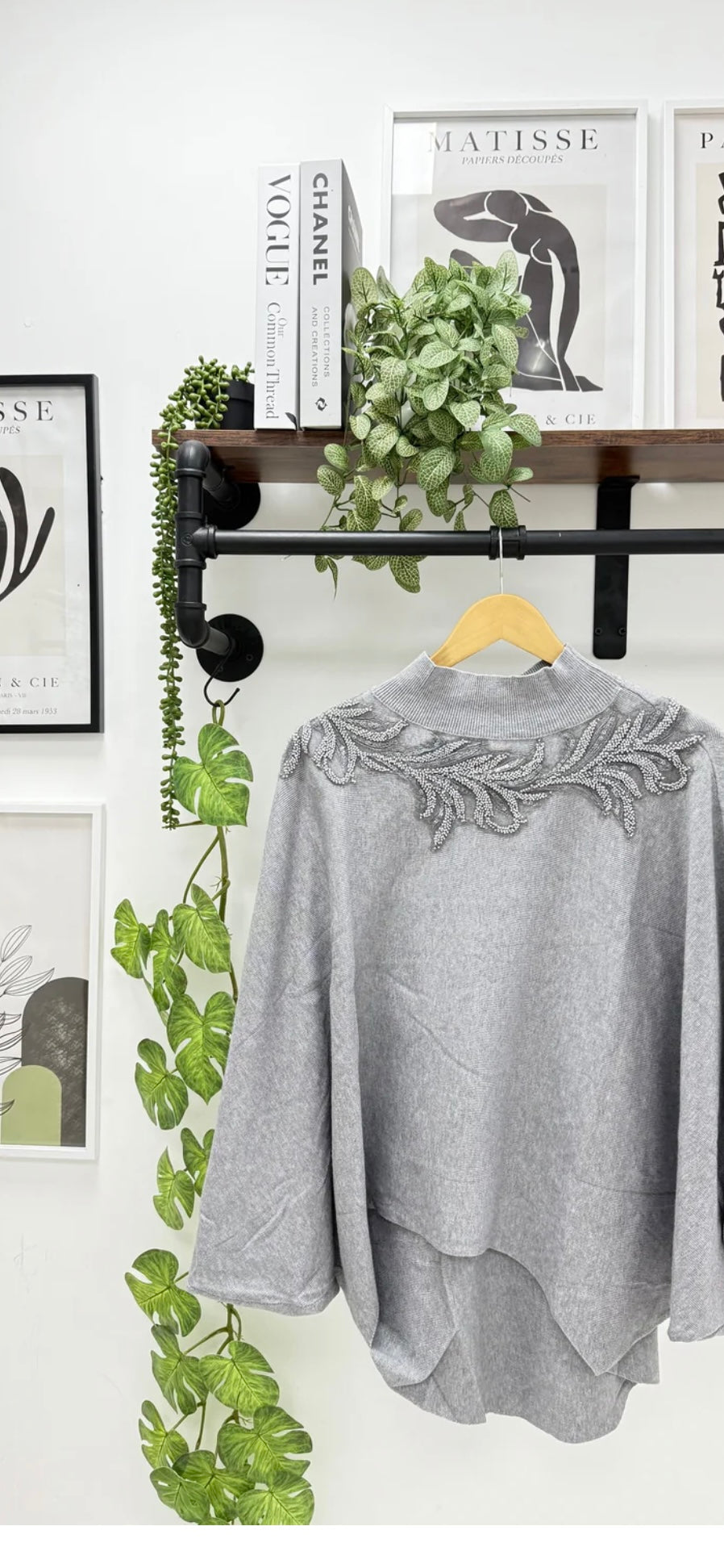 Embellished Turtle Neck Jumper