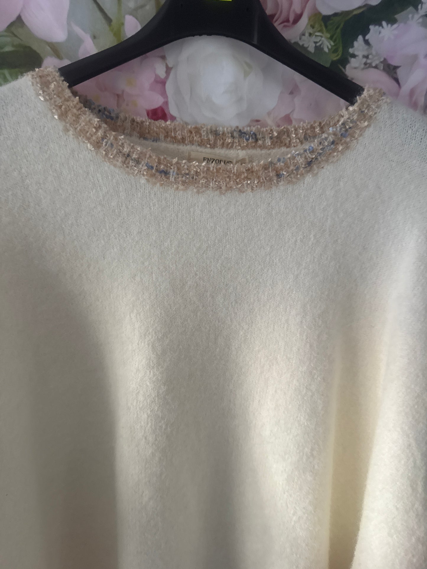 Soft knit silver detail jumper