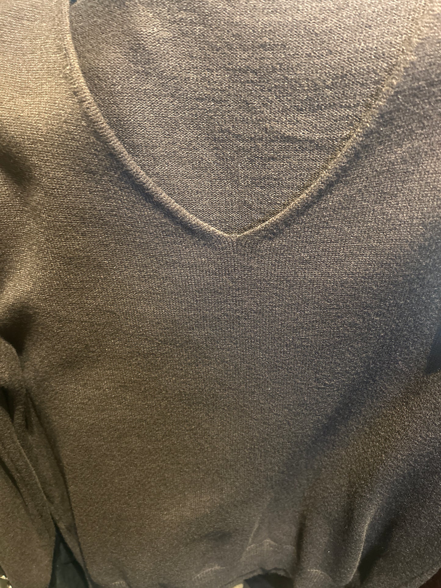 V-Neck Button Cuff Jumper