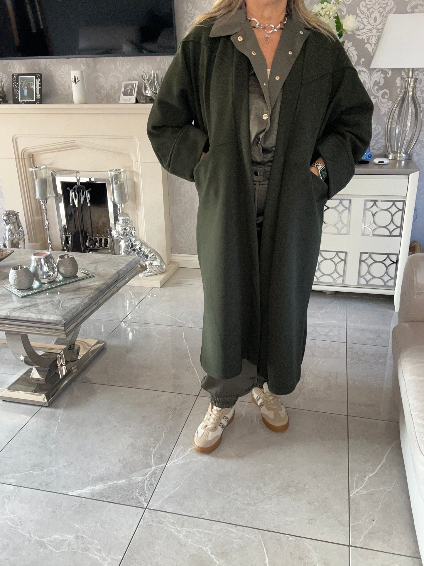 Two Pocket Batwing Coat