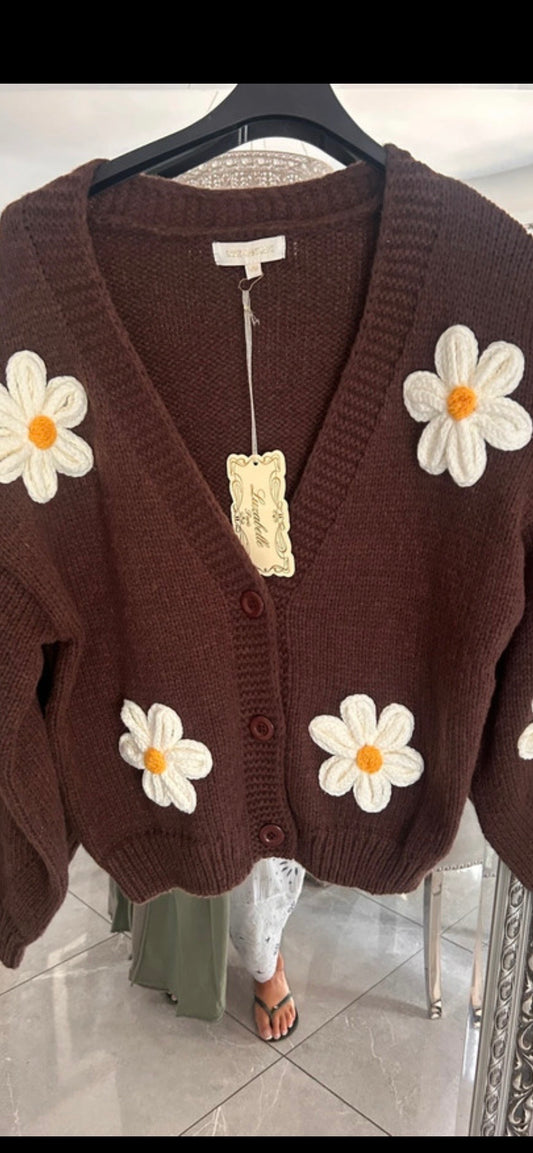 Daisy Embroidery Knitted Jumper - Luzabelle
