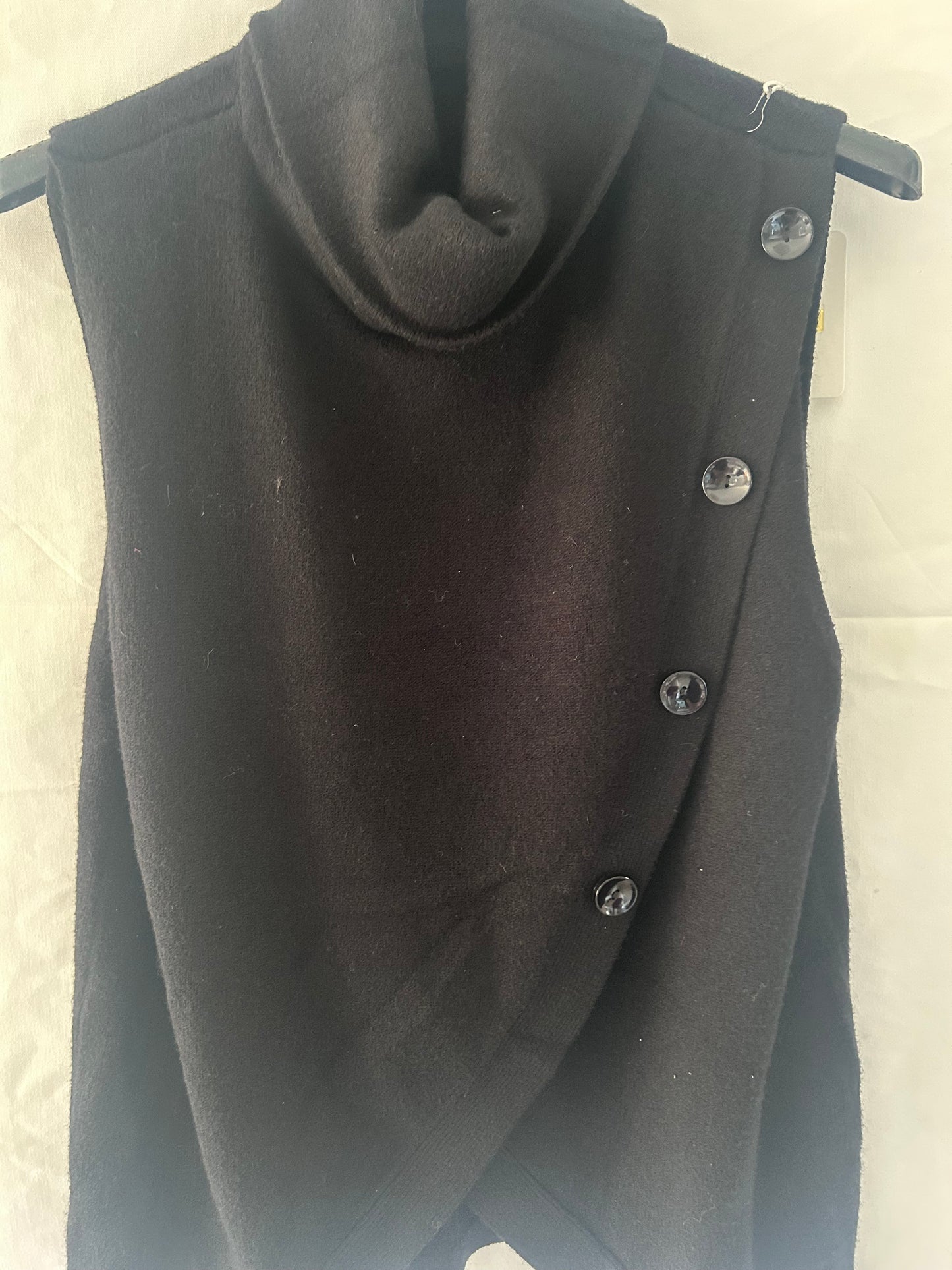 Wrapover Button Roll Neck