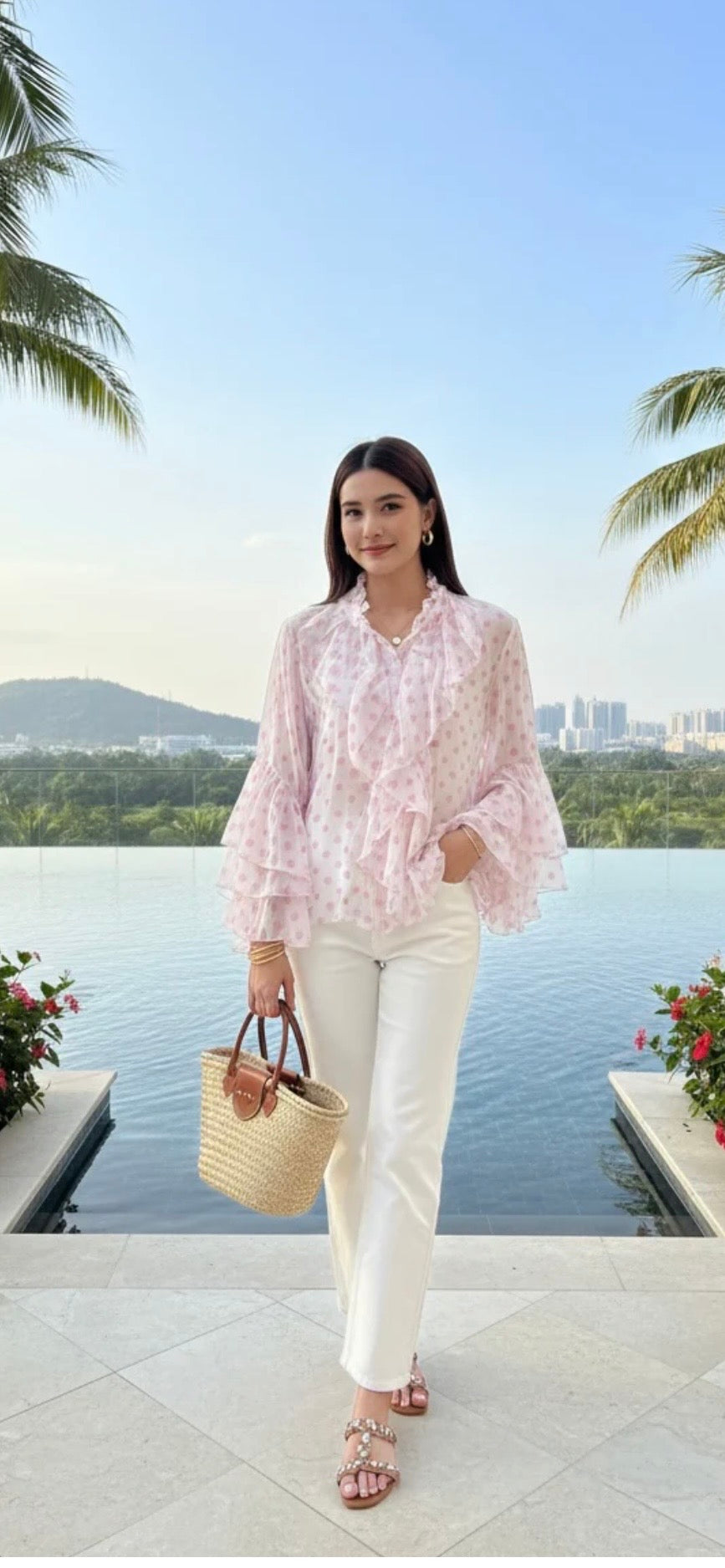 Jabot Blouse