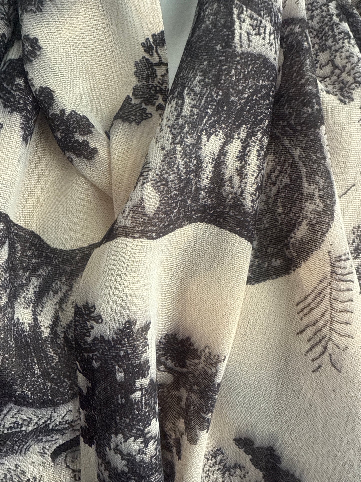 Printed animal scarf