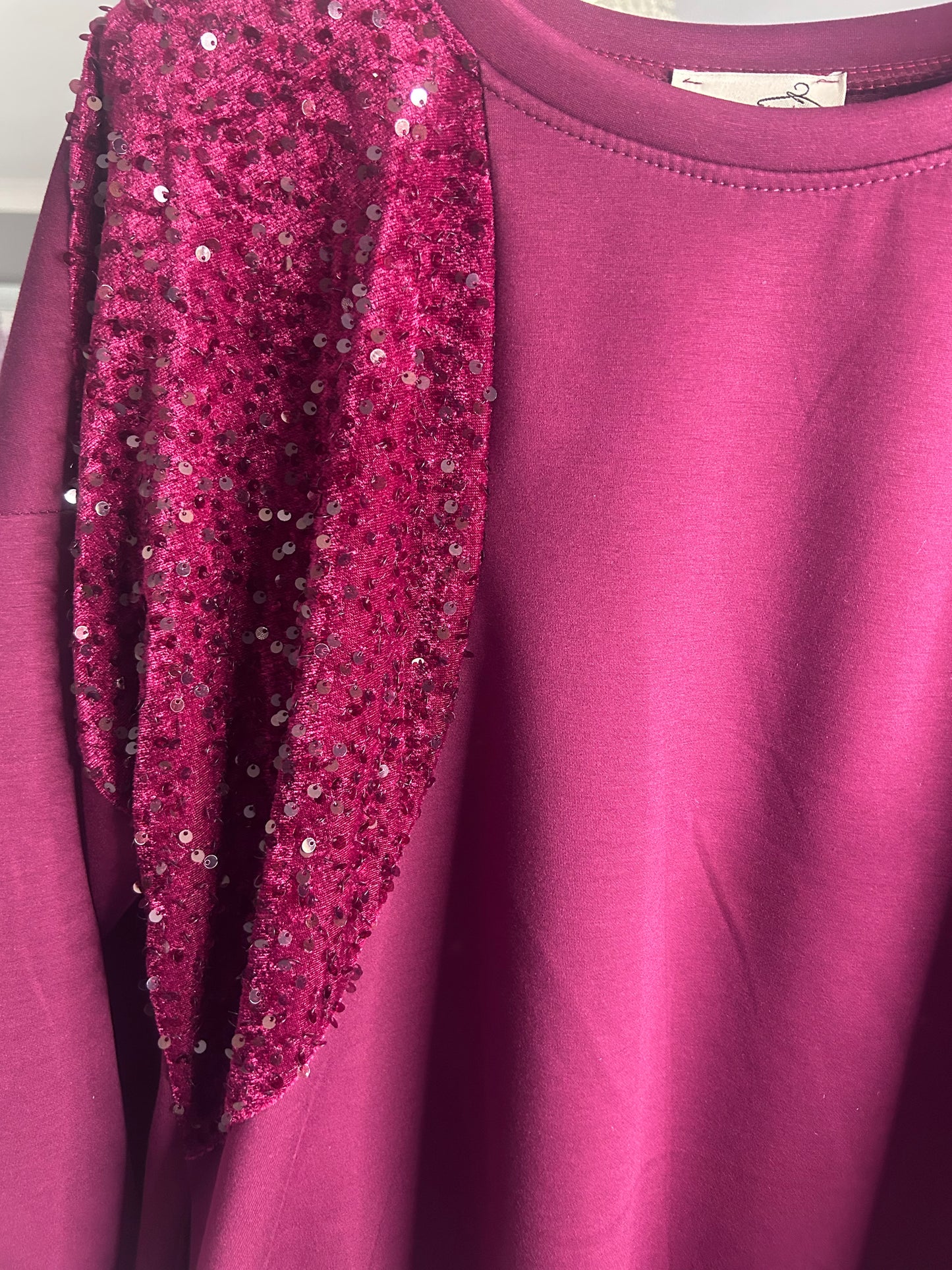 Sassy Sequin Sweater Dress - Italian Made Festive Party Dress