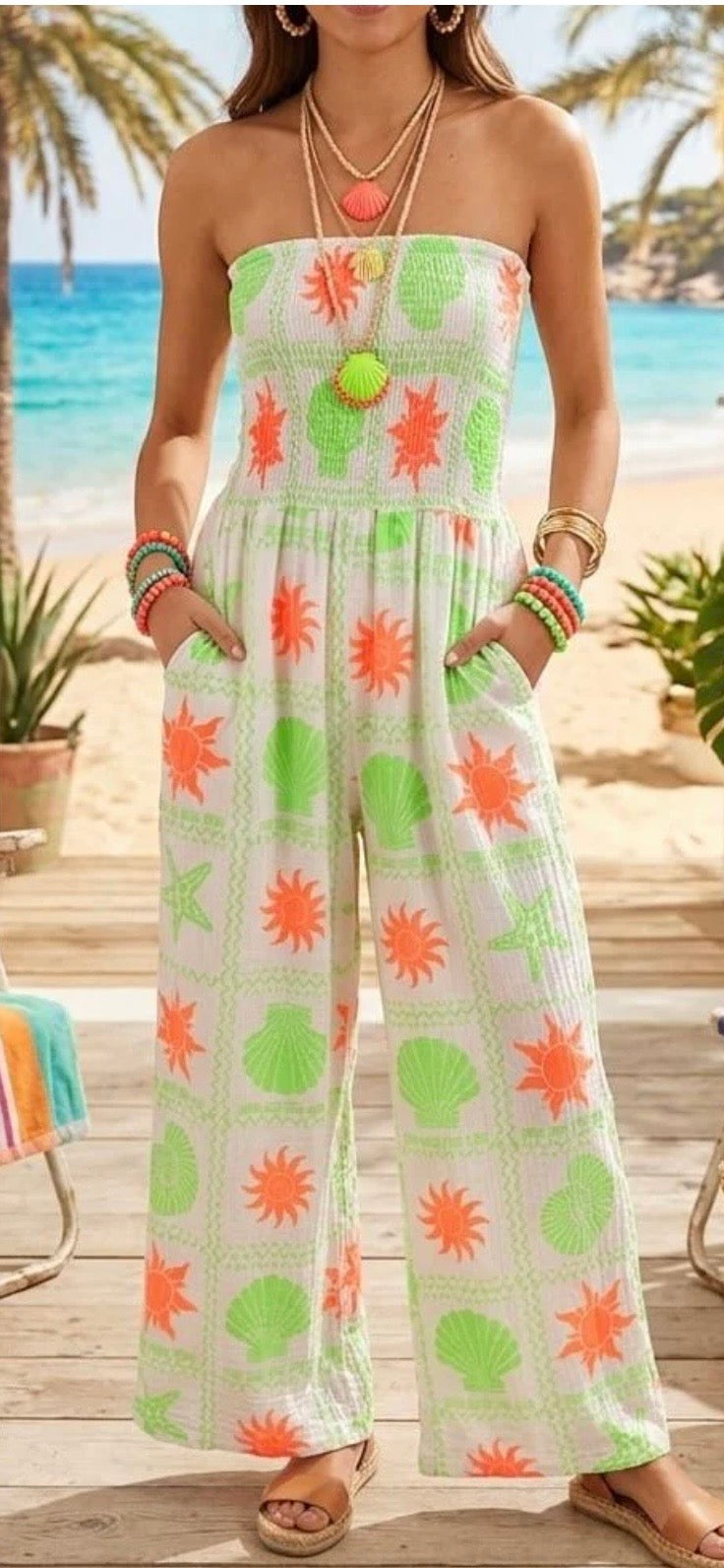 women wearing jumpsuit the shelly by the ocean