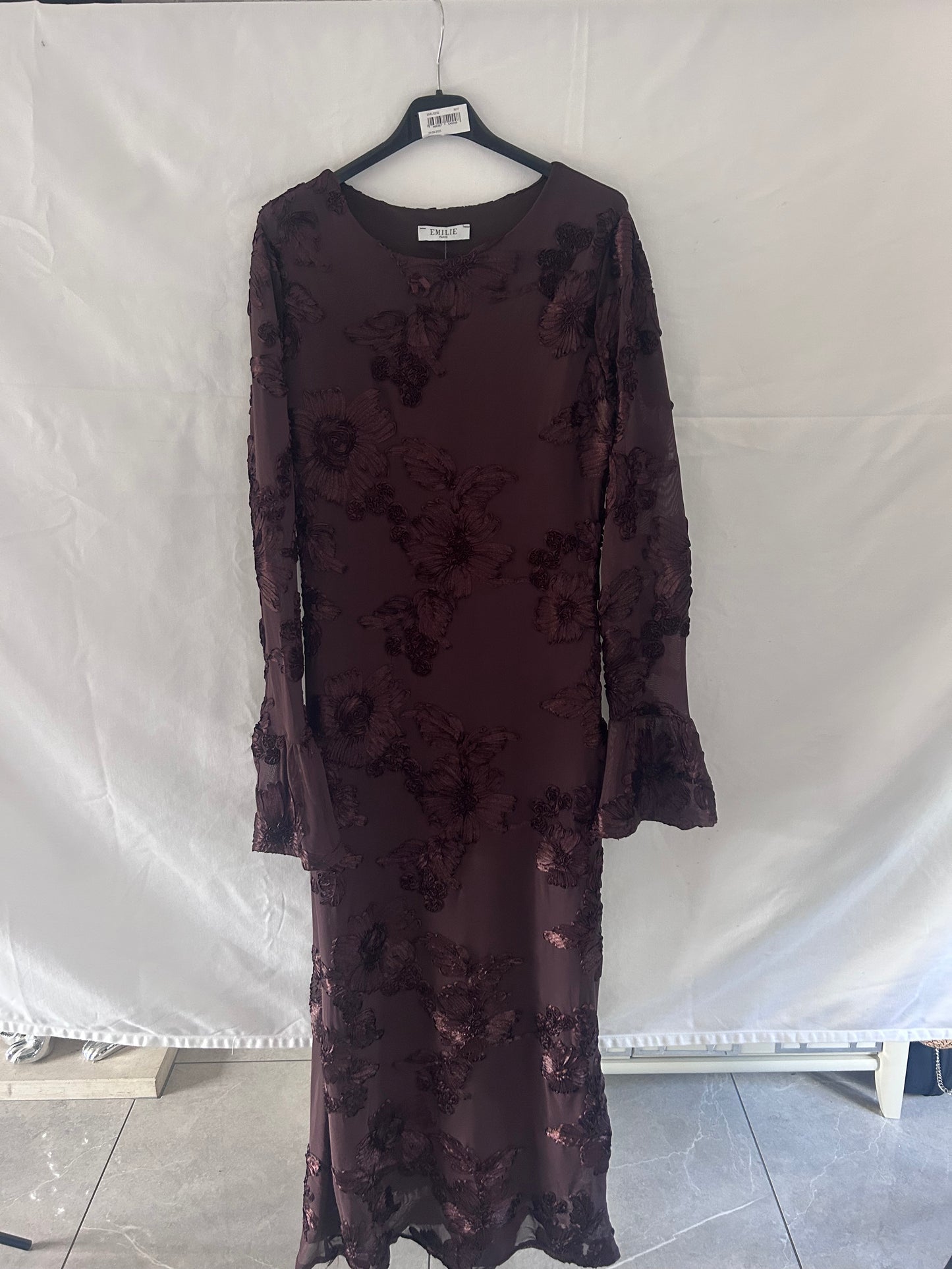 Long Sleeve Mesh Dress