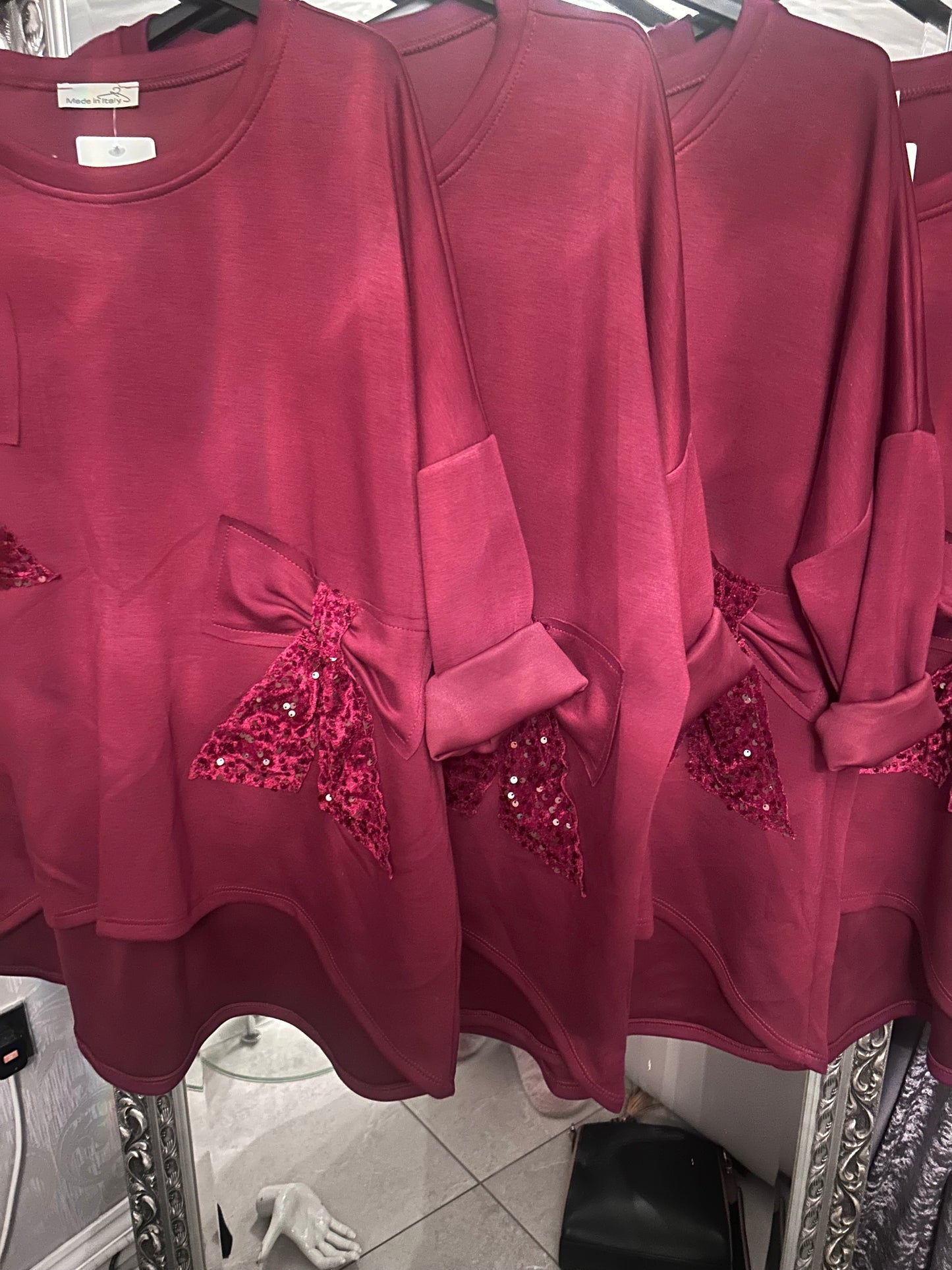 Beau Detail Scuba Top - Cream High-Low sweater