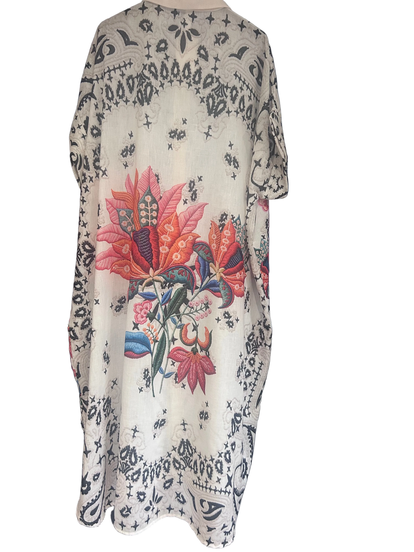 Floral oversized shirt dress