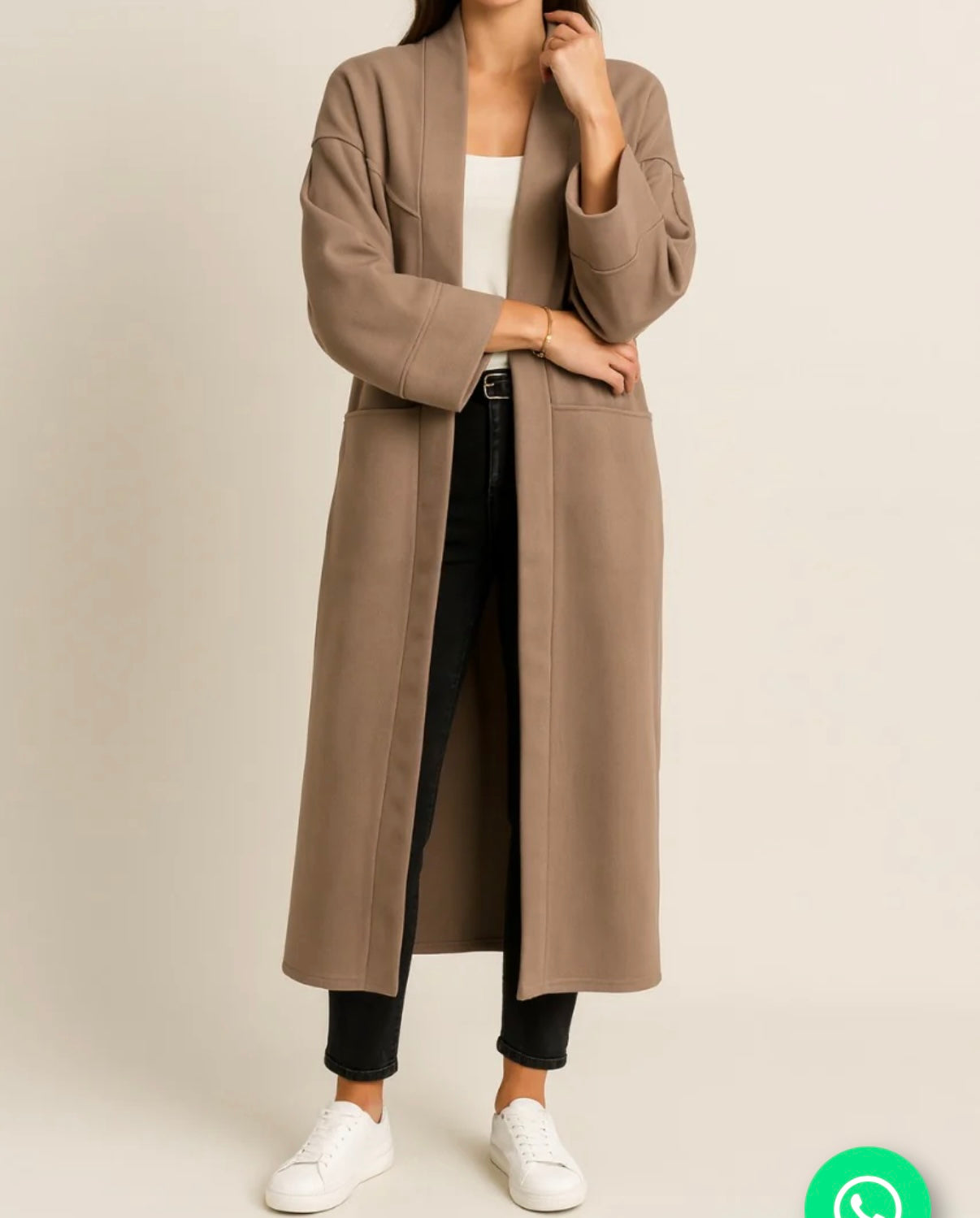 Two Pocket Batwing Coat