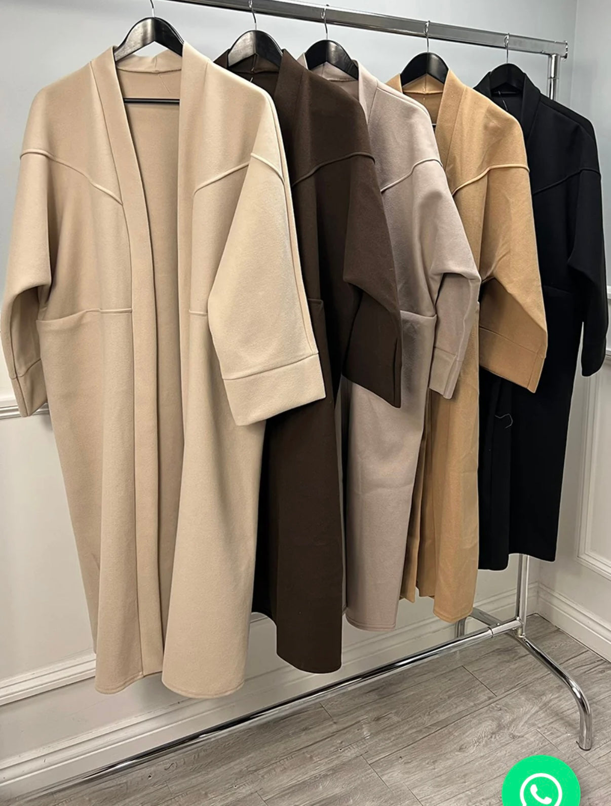 Two Pocket Batwing Coat