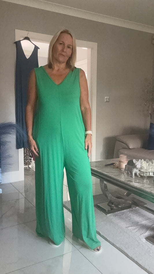 V Neck jumpsuit