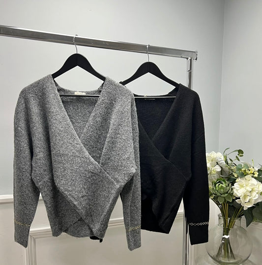 Gold bracelet sleeve Lana top