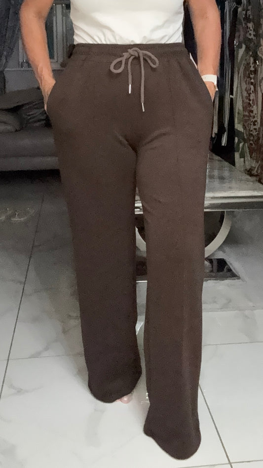 Wide leg joggers