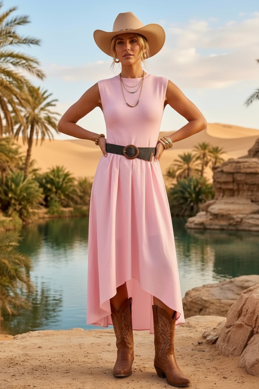 Alley Dress with Cowboy Hat & Boots